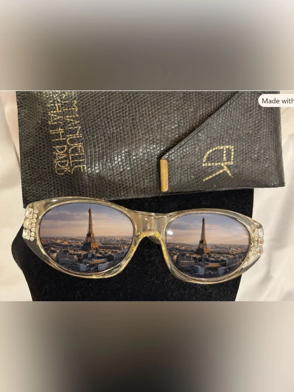 Vintage EMMANUELLE  KHANH PARIS Handmade Sunglasses
